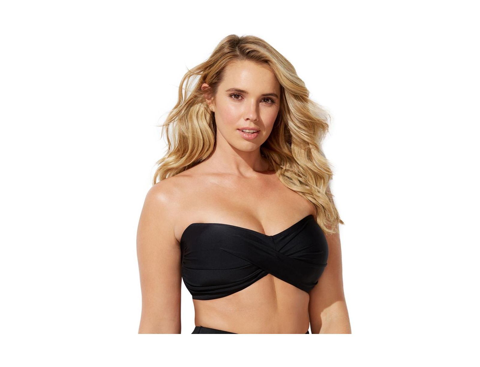 Женский бикини-топ Swimsuits for All Valentine с драпировкой