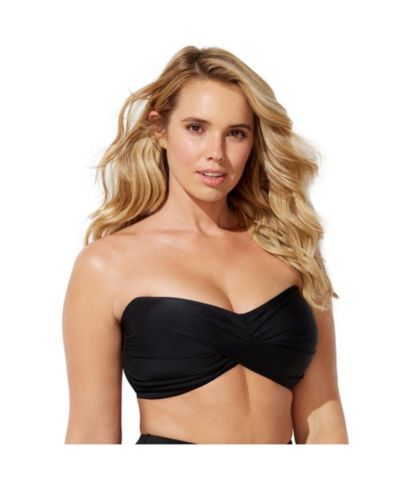 Женский бикини-топ Swimsuits for All Valentine с драпировкой