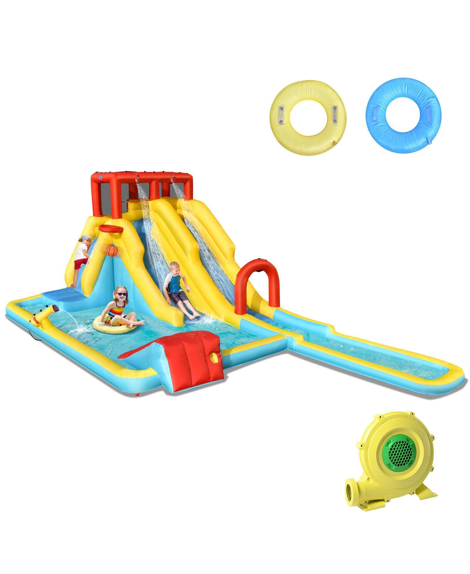 Надувной водный парк Slickblue с Climbing Wall & Bouncer для детей