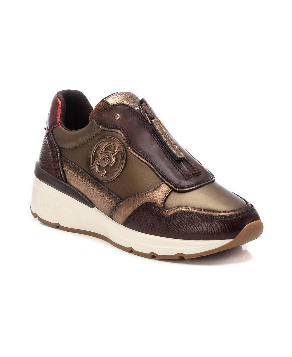 XTI Women's Carmela Collection Women's Leather Casual Sneakers