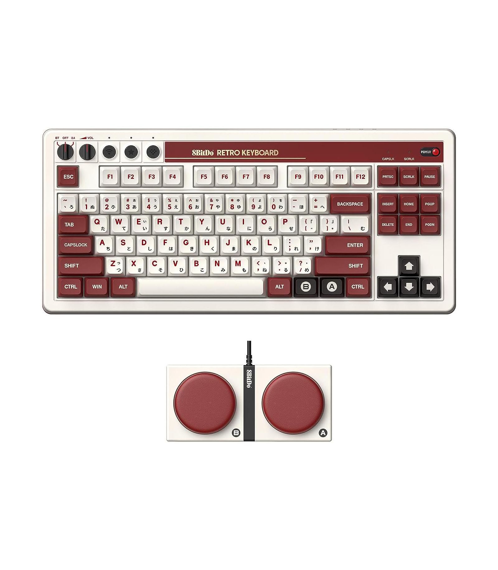 8bitdo 85HA01 Bluetooth Wireless Programmable Mechanical Gaming Keyboard for PC and Android