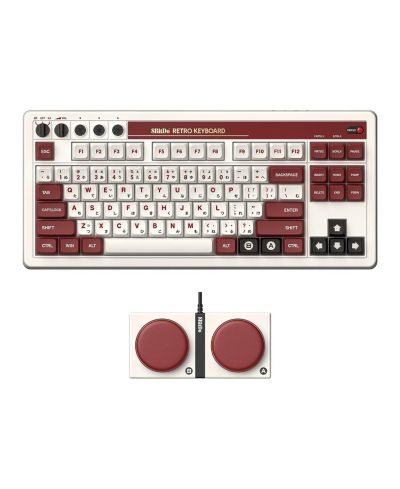 Беспроводная механическая игровая клавиатура 8Bitdo Retro Programmable Bluetooth - Fami Edition - 85HA01