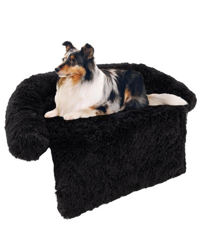 44" x 40" x 7" Plush Calming Dog Couch Bed with Anti-Slip Bottom