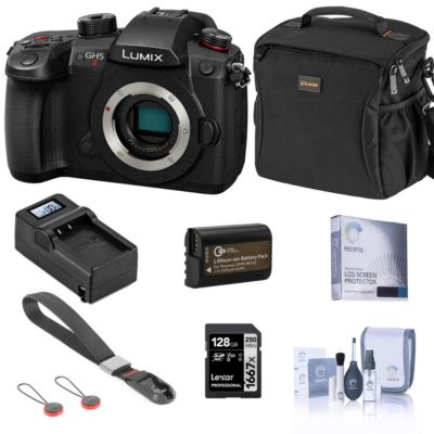 Panasonic LUMIX GH5II Mirrorless Camera with Essential Accessories Kit