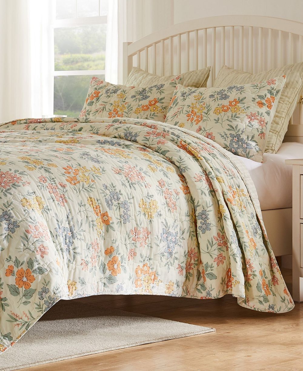 Комплект из 3-х стеганых покрывал Greenland Home Fashions Chloe Modern Floral, Full/Queen