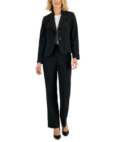Le Suit, Женский костюм из двух предметов в полоску, Regular & Petite