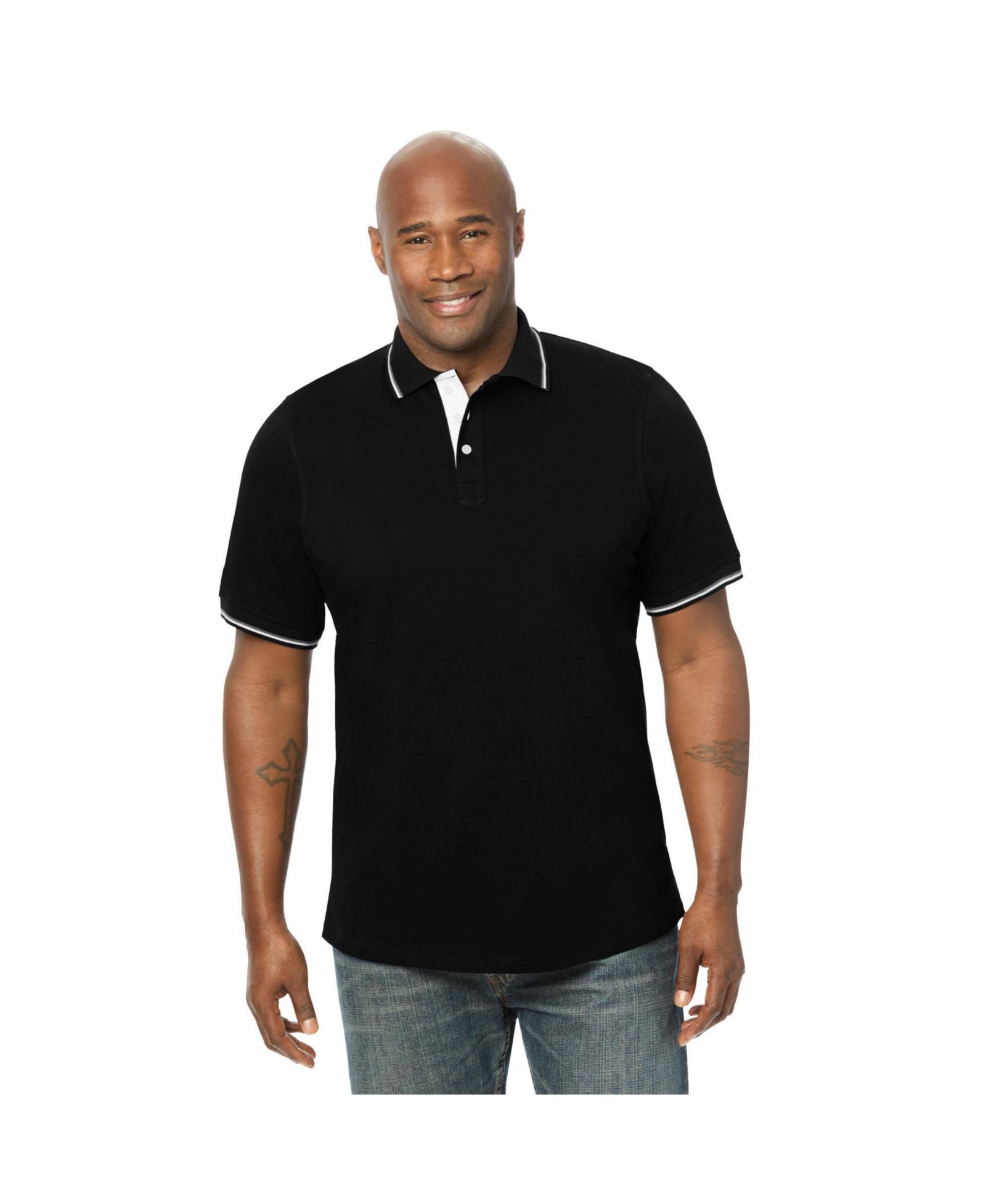KingSize Men's Double Tipped Polo