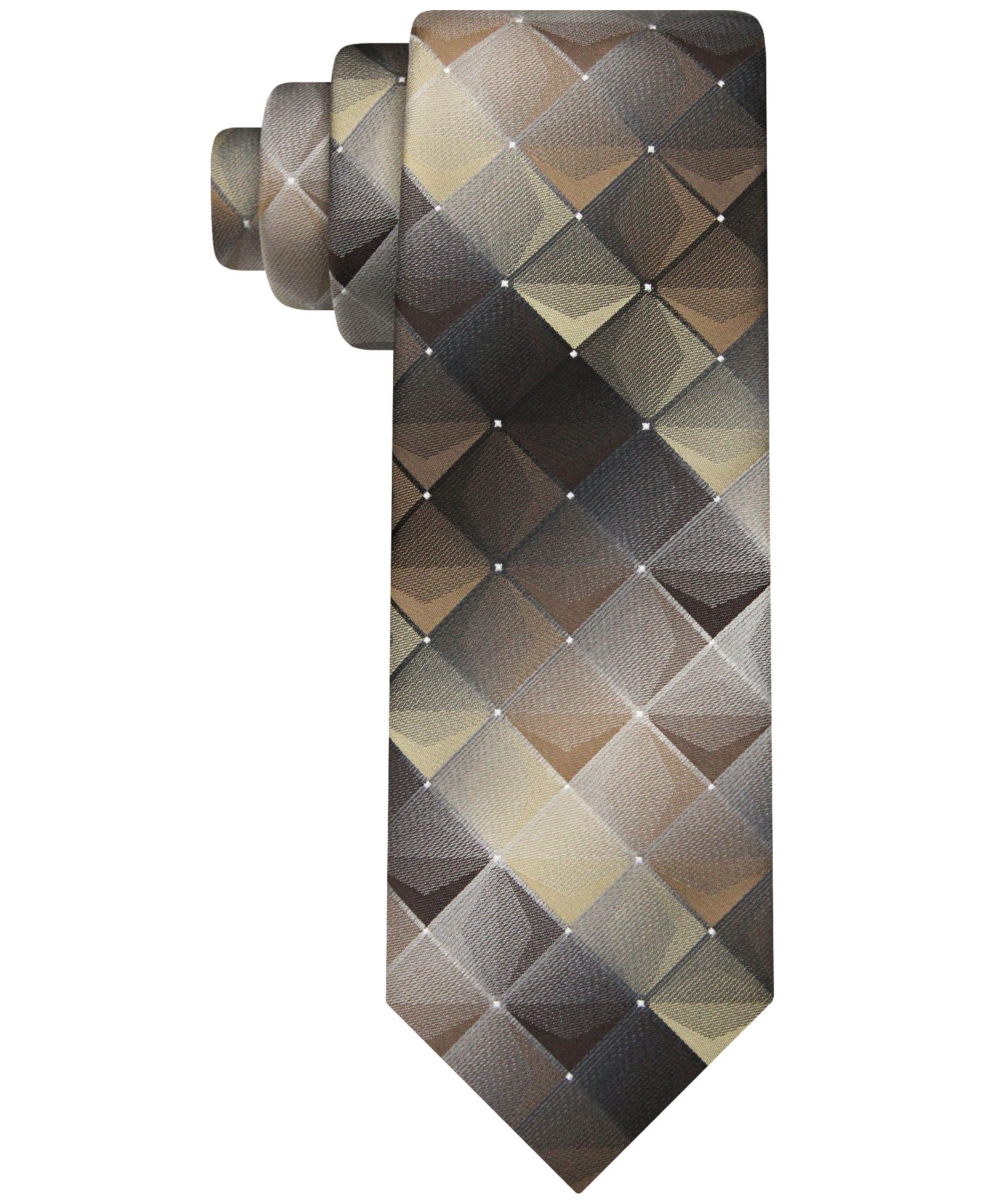 Van Heusen Men's Shadow Grid-Pattern Tie