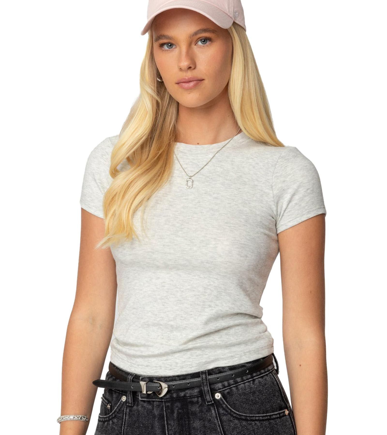 Edikted Women's Daphney Ribbed T Shirt