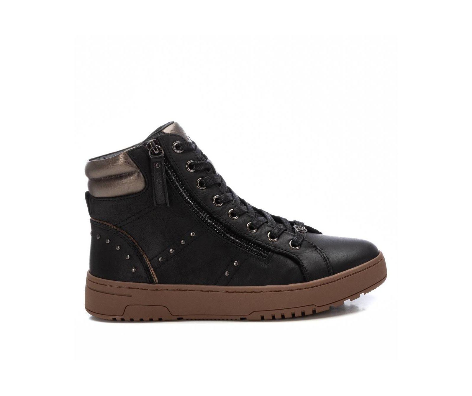 Carmela Collection Leather Sneaker Booties By Xti