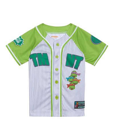Футболка-джерси Teenage Mutant Ninja Turtles Little Boys Mesh Baseball Button Down Dress Shirt
