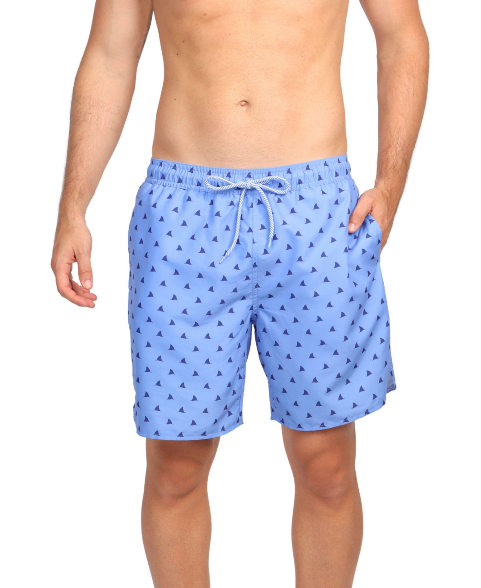 Tailorbyrd Men's Shark Fins Swim Shorts