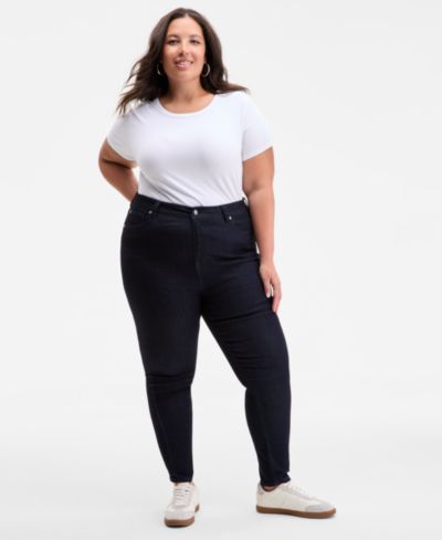 On 34th Джинсы skinny Plus Size с высокой посадкой