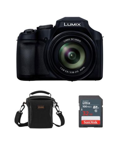 Цифровая камера Panasonic LUMIX FZ80D 18.1MP с картой памяти Ultra 32GB и сумкой Alpine 120