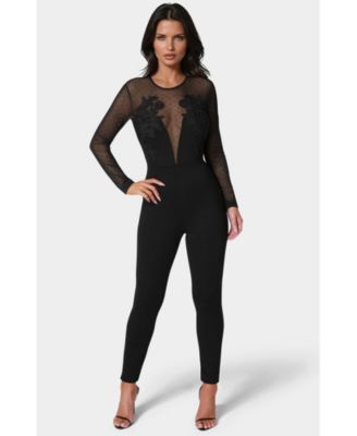 Bebe Женский Lace Applique Catsuit