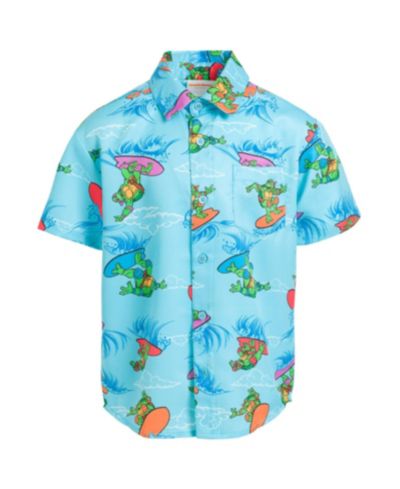 Teenage Mutant Ninja Turtles Рубашка Hawaiian Button Down для мальчиков