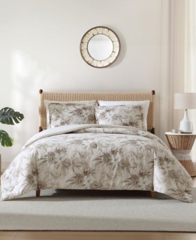Tommy Bahama Beachway Blooms Reversible 3-Pc. Comforter Set, Full/Queen