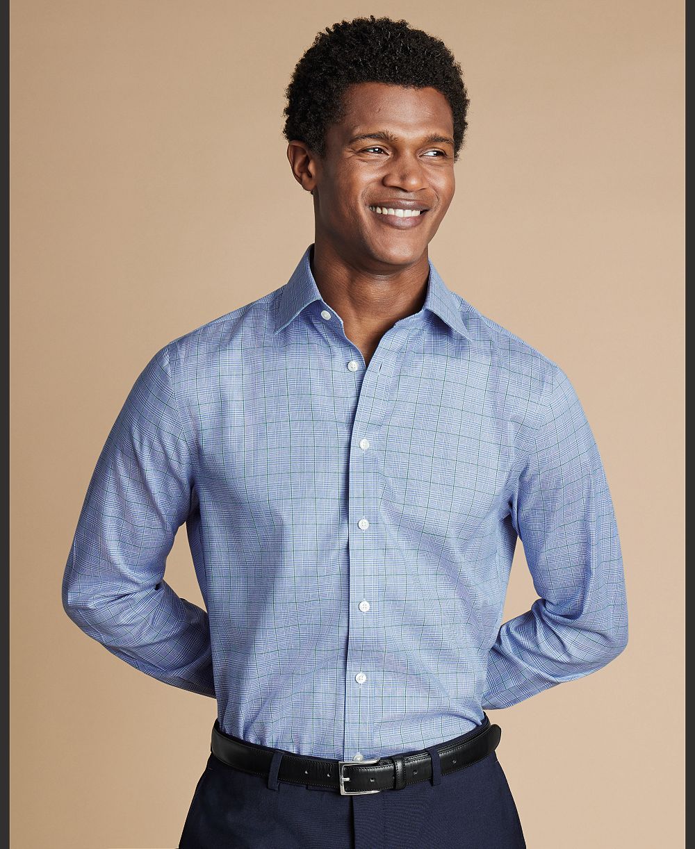 Мужская классическая рубашка Charles Tyrwhitt Slim-Fit