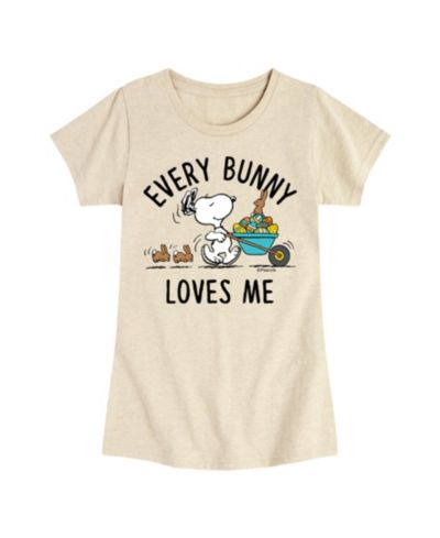 Детская футболка Peanuts Snoopy Easter Every Bunny Loves Me с коротким рукавом