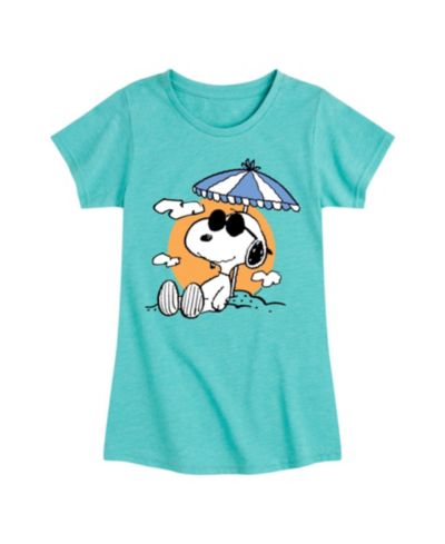 Peanuts Детская футболка Snoopy с принтом для пляжа