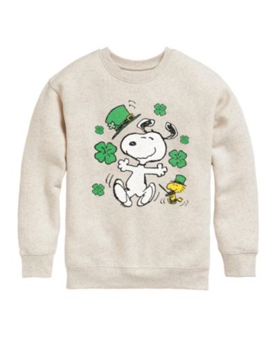 Детское флисовое худи Peanuts Snoopy St Patrick's Day Graphic