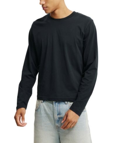 COTTON ON Men's Cropped Fit Long Sleeve T-Shirt