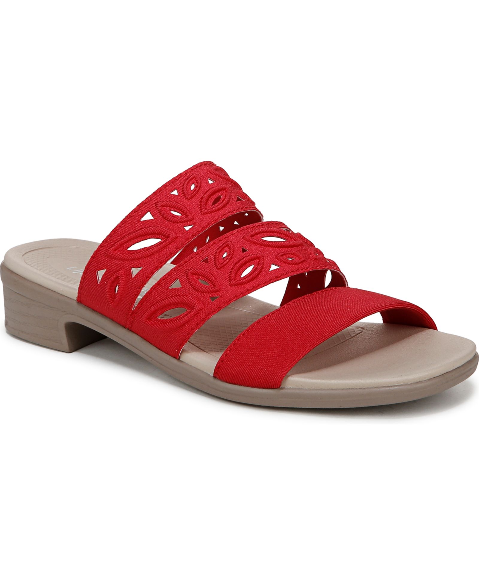 LifeStride Women's Poppy Washable Block Heel Slide Sandals