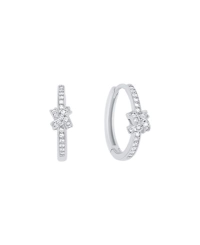 And Now This Cubic Zirconia Knot Hoop Earrings