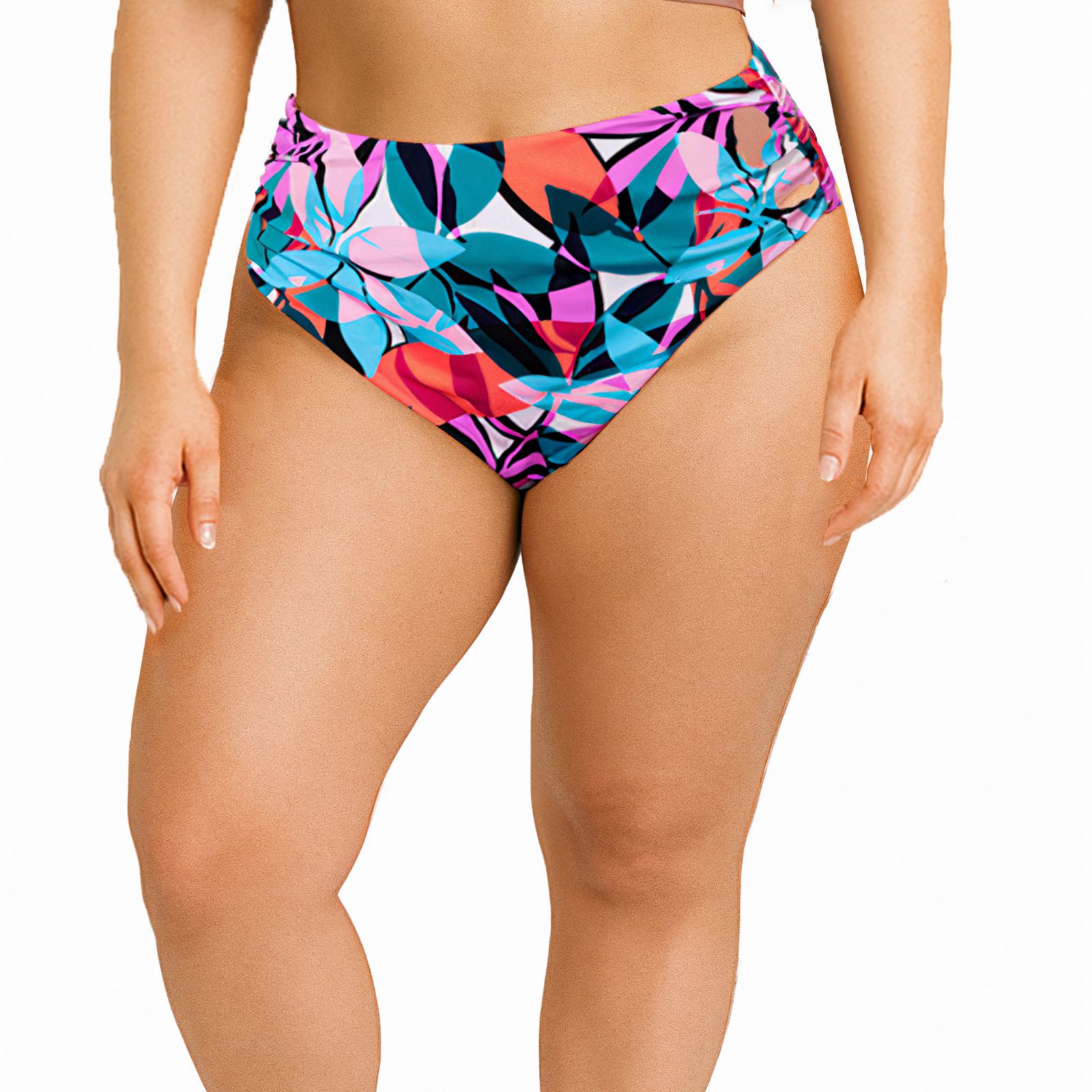Женские плавки Swimsuits for All Side Shirred High Waist