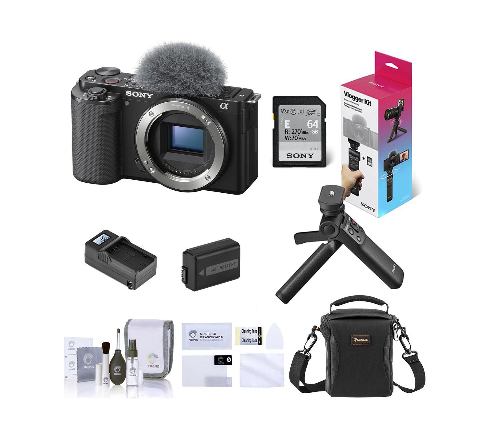 Беззеркальная камера Sony ZV-E10 Black с комплектом аксессуаров