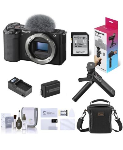 Беззеркальная камера Sony ZV-E10 Black с комплектом аксессуаров