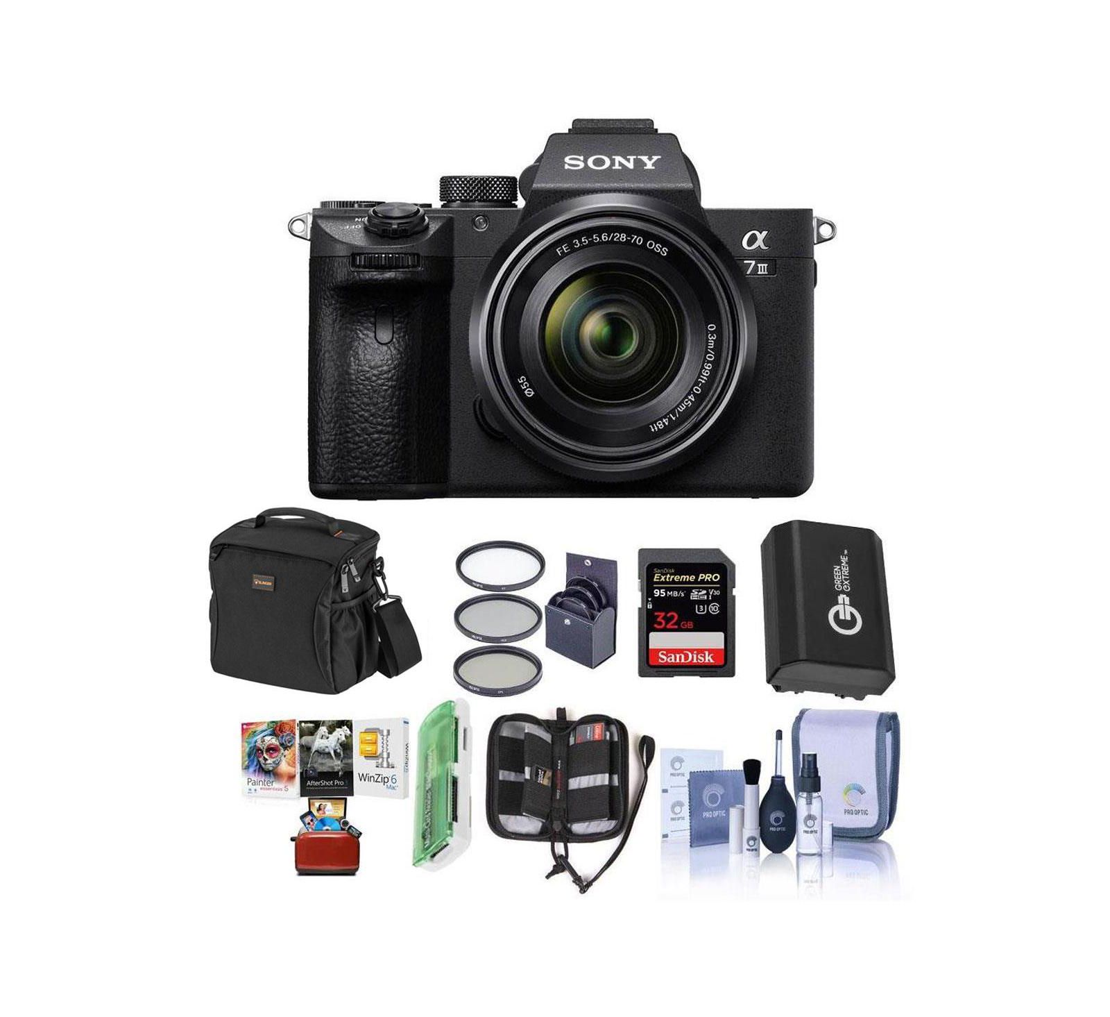 Sony Alpha a7 III 24.2MP UHD 4K Full-Frame Mirrorless Digital Camera with FE 28-70mm Lens