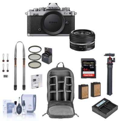 Nikon Z fc Dx-Format Mirrorless Camera with Nikkor Z 28mm f/2.8 (SE) Lens, 4K UHD Bundle