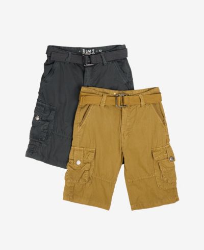 Детские шорты Raw X Boy's 2 Pack Combo Belted Twill Cargo