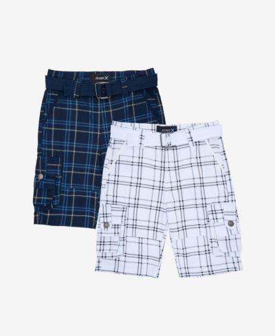 Navy plaid/white plaid