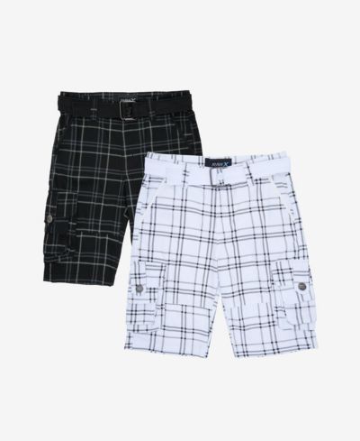 Black plaid/white plaid