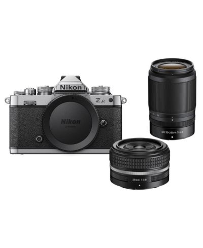 Зеркальная беззеркальная камера Nikon Z fc DX-Format с объективом NIKKOR Z 28mm f/2.8 (SE) и Z DX 50-250mm f/4.5-6.3 VR
