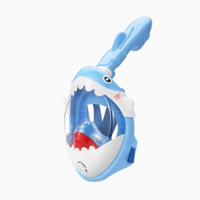 Маска для снорклинга Sharky Blue Full Face Anti-Fog для детей и подростков