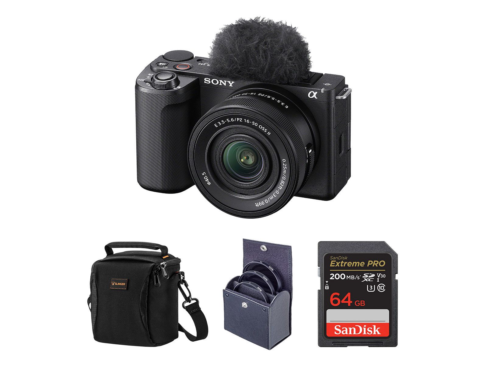 Sony Alpha ZV-E10 II 4K 26MP Mirrorless Camera with E PZ 16-50mm Lens