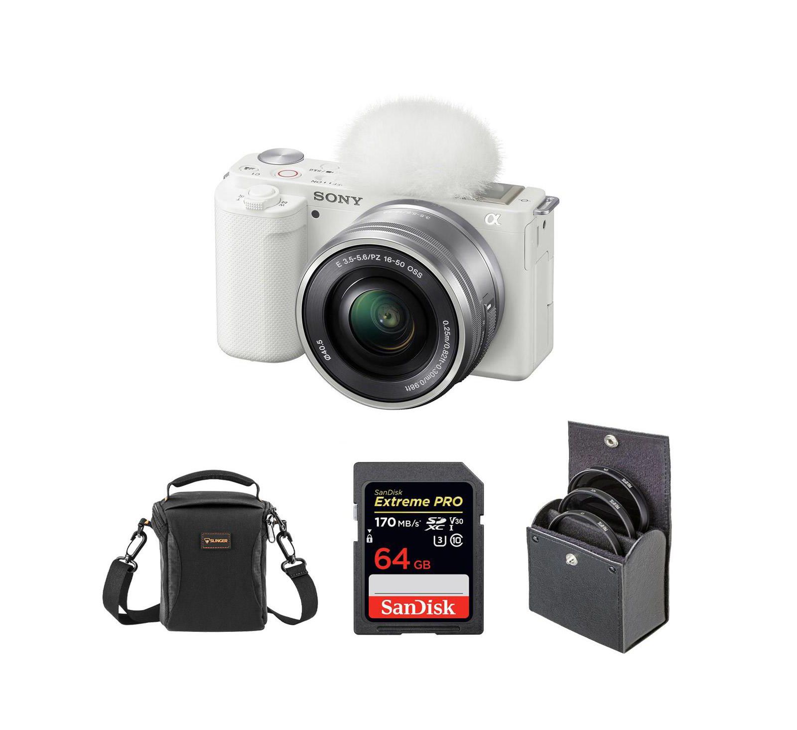 Sony ZV-E10 4K Mirrorless Vlogging Camera with 16-50mm Lens