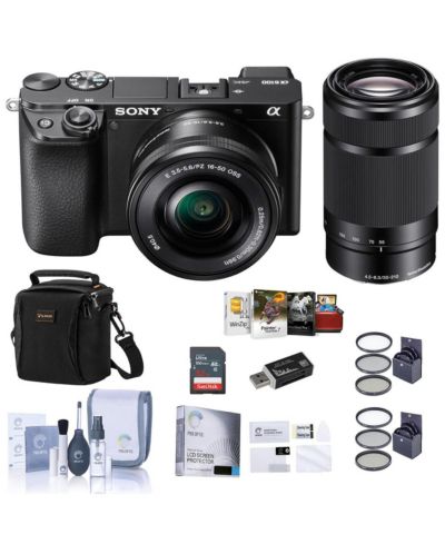 Sony Alpha a6100 24.2-Megapixel 4K Video Mirrorless Camera Bundle