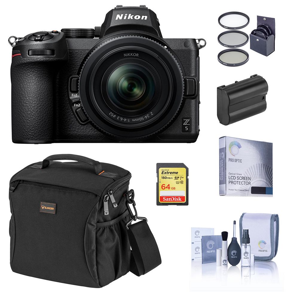 Nikon Z5 Mirrorless Camera w/Z 24-50mm f/4-6.3 Zoom Lens w/Essentials Kit