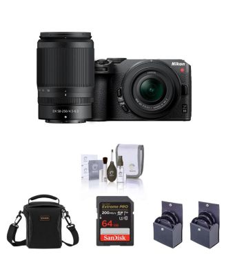 Nikon Z 30 беззеркальная камера с объективами 16-50mm и 50-250mm, комплект с картой памяти 64GB SD, сумкой, фильтрами UV, CPL и ND 62mm и 46mm