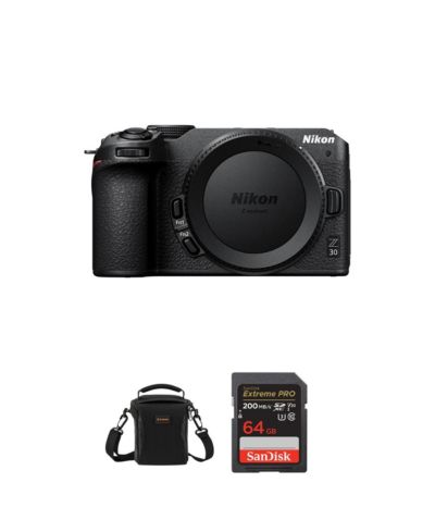 Комплект беззеркальная камера Nikon Z 30 DX-Format с SD Card 64GB и сумкой