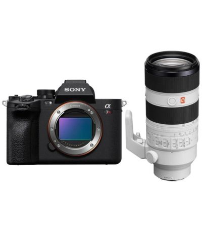Sony Sony Alpha a7R V 61.0MP Full Frame Mirrorless Digital Interchangeable Lens Camera Body - Bundle с объективом Sony FE 70-200mm f/2.8 GM OSS II G
