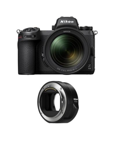 беззеркальная камера Nikon Z 6II с объективом NIKKOR Z 24-70mm f/4 S и адаптером FTZ II