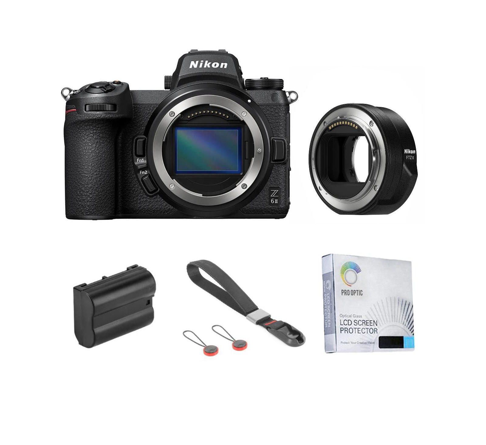 Nikon Z 6II Mirrorless Camera with FTZ II Mount Adapter, w/Included Value