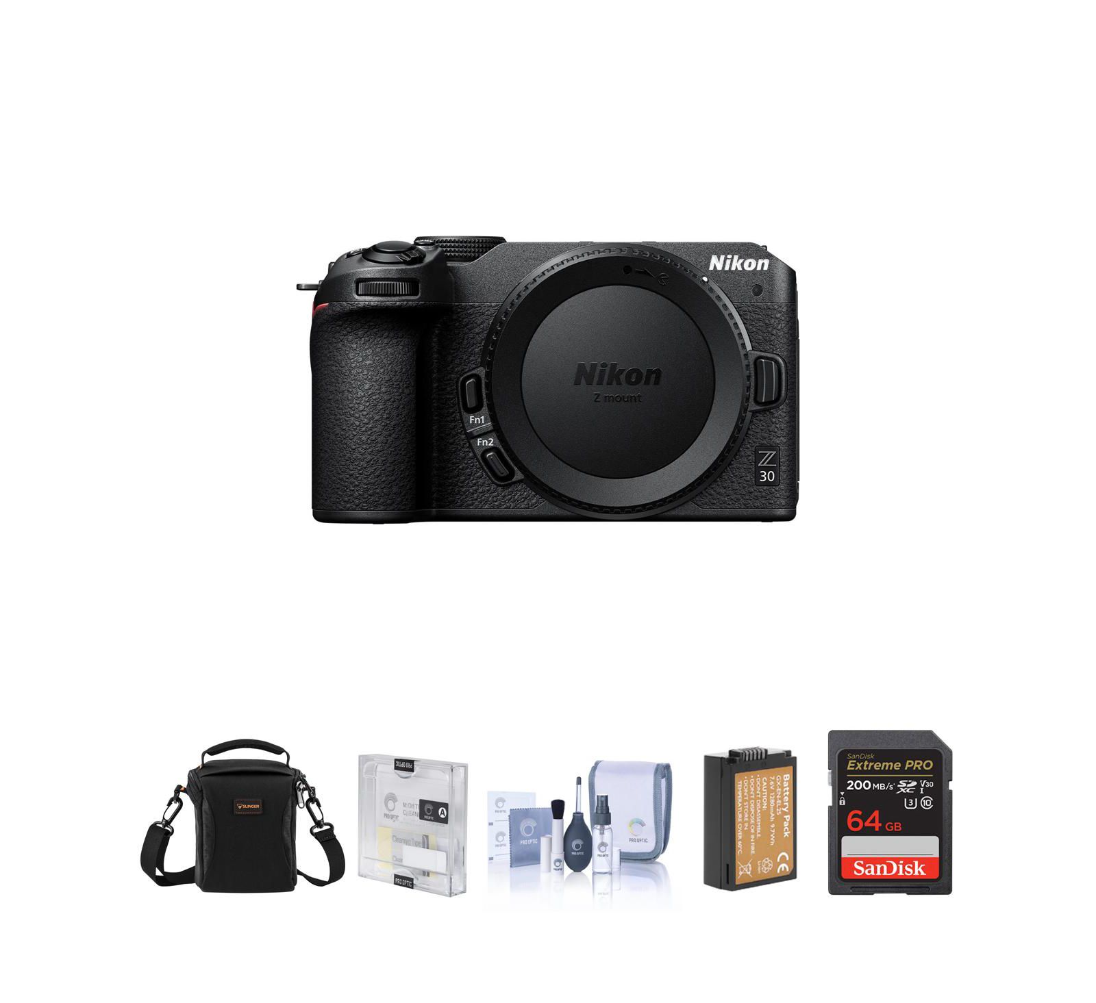 Nikon Z 30 DX-Format Mirrorless Camera, Bundle with Essentials Kit