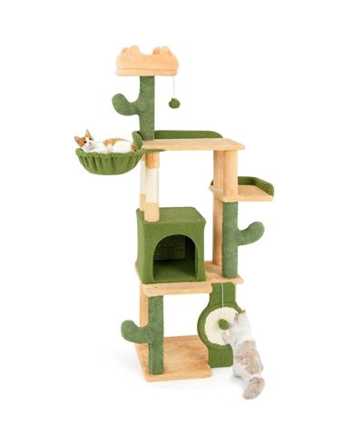 Кошачий комплекс Slickblue Cactus Cat Tree с когтеточками и доской