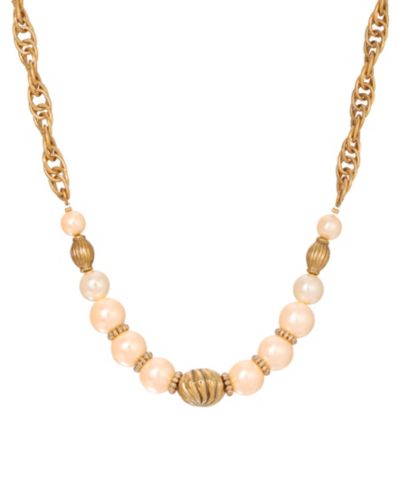Колье 2028 Faux Cultivated Pearl Twisted Chain